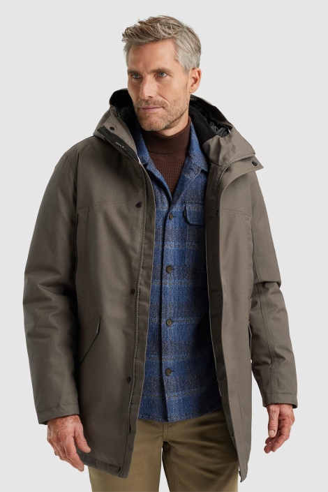 Vanguard parka jacket melange twill
